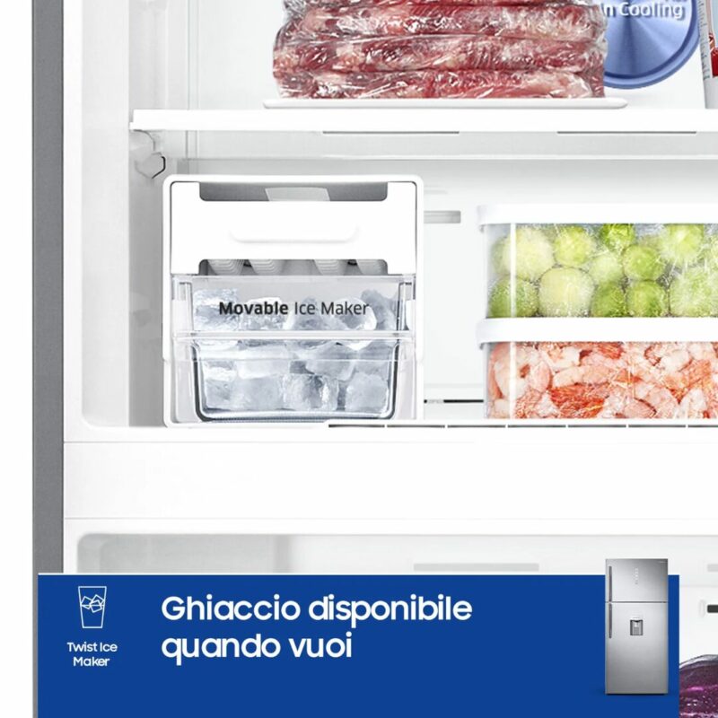 Samsung Frigorifero Doppia Porta Capacità 620 Litri Classe energetica E Raffreddamento No Frost colore Acciaio Inox - RT62K711RS - immagine 10