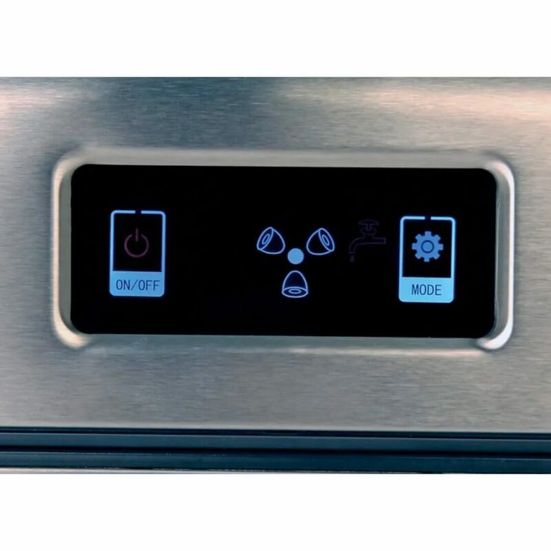 R.g.v. Macchina del Ghiaccio Fabbricatore di Ghiaccio Potenza 150 Watt Produzione 10 Kg/24h colore Acciaio - FG12D Mojito ICE - immagine 3