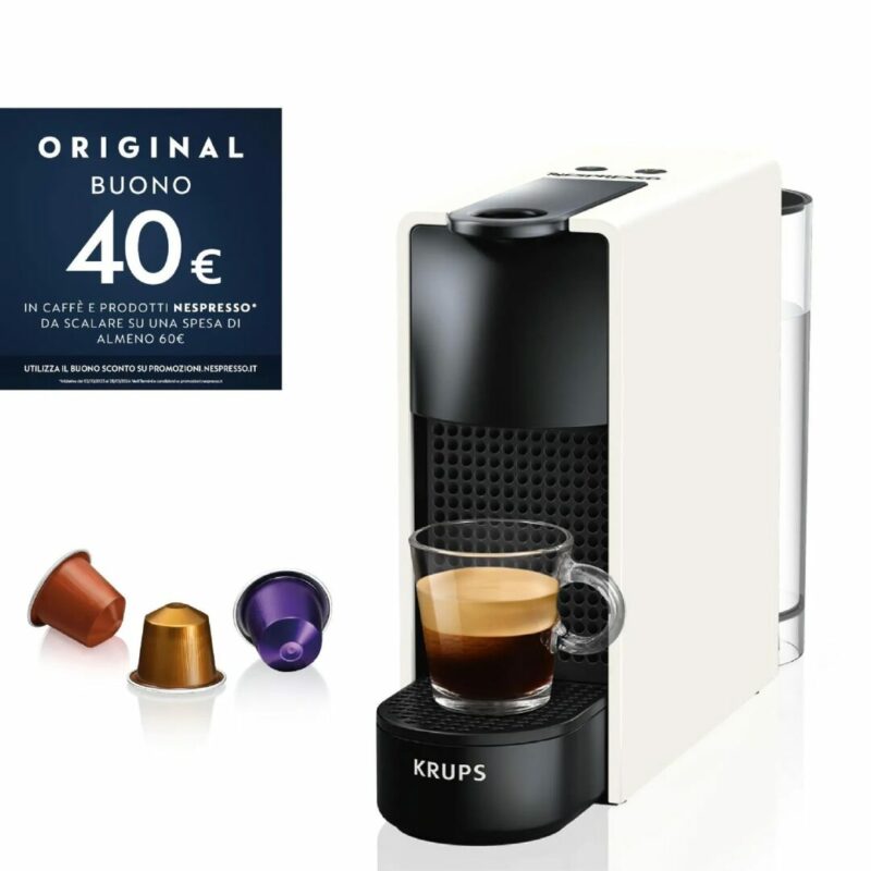Krups Nespresso® Mini Deluxe Macchina Caffè a Capsule colore Bianco - XN1101K