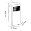 Condizionatore Portatile ARGO 8000 Btu /h Climatizzatore Classe A - LARI - immagine 2