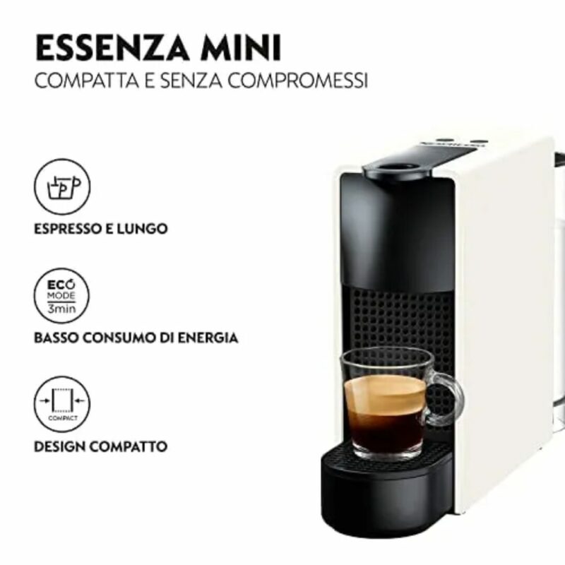 Krups Nespresso® Mini Deluxe Macchina Caffè a Capsule colore Bianco - XN1101K - immagine 3