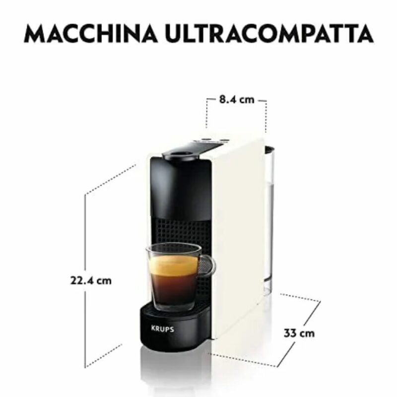 Krups Nespresso® Mini Deluxe Macchina Caffè a Capsule colore Bianco - XN1101K - immagine 4