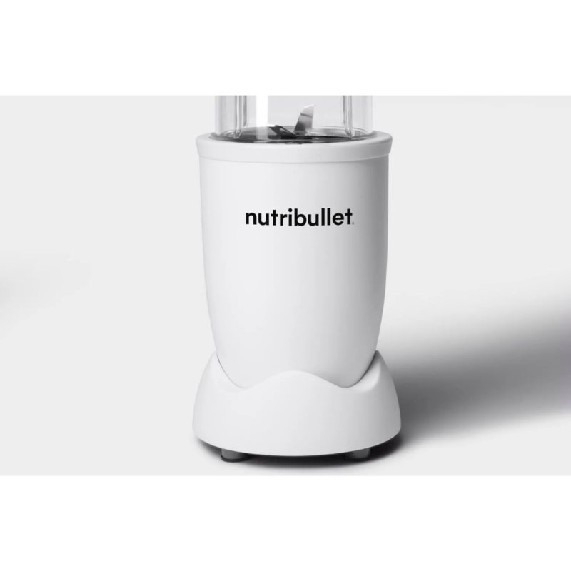 Nutribullet Blender Frullatore con Bicchiere Capacità 0.9 Litri Potenza 900 Watt + Caraffa da 700 ml e Coperchi colore Bianco - NB907MAW - immagine 2