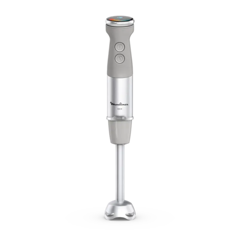 Moulinex Frullatore a Immersione Minipimer Capacità Ciotola 0,8 Litri Potenza 1000 Watt con Tritaghiaccio colore Grigio e Acciaio - DD672B - immagine 2
