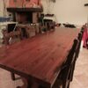 Tavolo in legno massiccio con 8 sedie da sala/taverna c.v. Art.144 S 1857