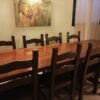 Tavolo in legno massiccio con 8 sedie da sala/taverna c.v. Art.144 S 1857 - immagine 3