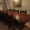 Tavolo in legno massiccio con 8 sedie da sala/taverna c.v. Art.144 S 1857 - immagine 4