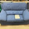 Divano nuovo 2 posti in tessuto colore blu made in italy S 1597