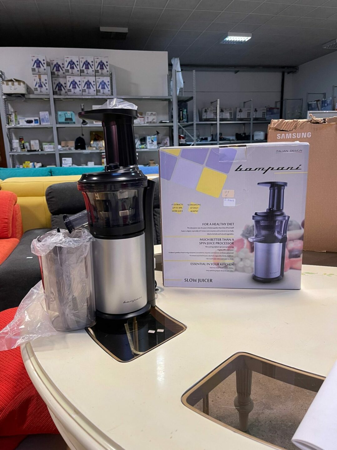 Estrattore Bompani Slow Juicer prodotto nuovo 2 anni di garanzia S 1605