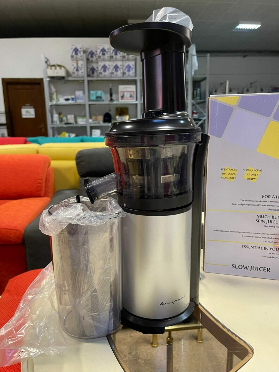 Estrattore Bompani Slow Juicer prodotto nuovo 2 anni di garanzia S 1605 - immagine 2