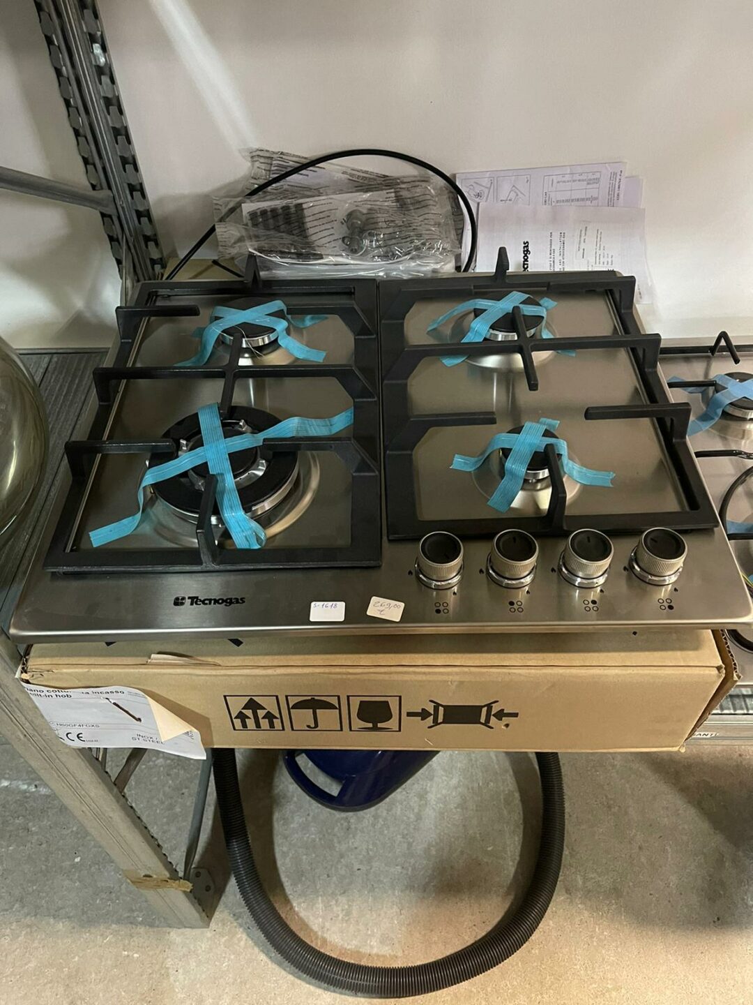Piano cottura a 4 fuochi tecnogas prodotto nuovo con 2 anni di garanzia - h60gf4fgxs-60 cm da incasso S 1618 - immagine 2