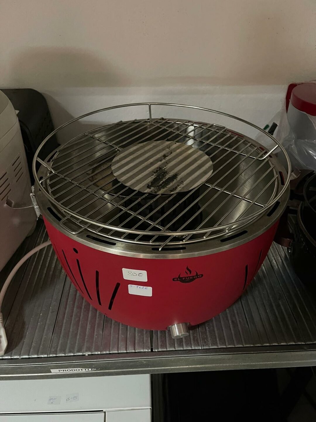 El fuego-Griglia a carbone a bassa emissione di fumo ad alimentazione elettrica tramite USB o power bank per campeggio escursioni e uso in barca S 1626 - immagine 2