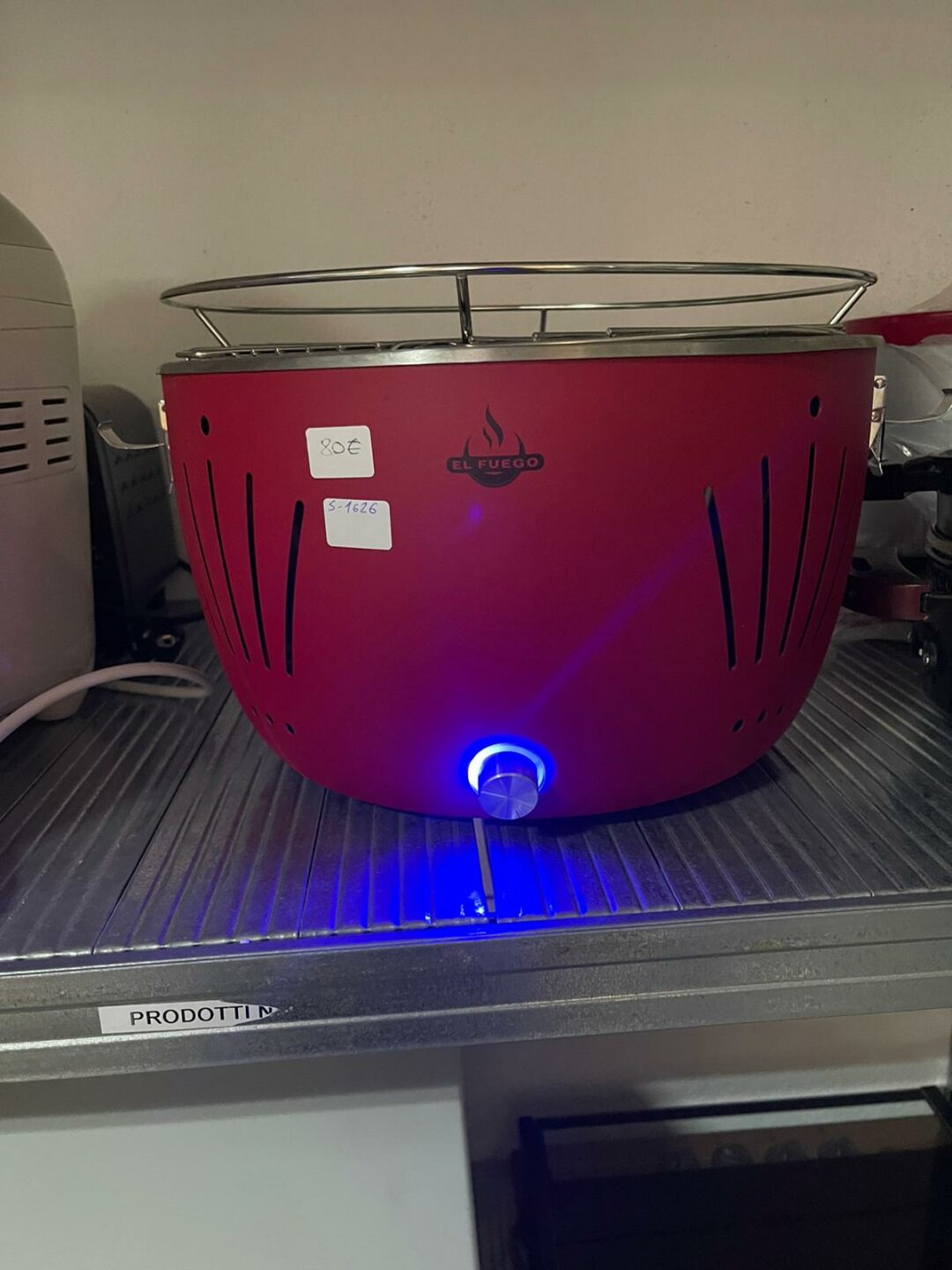 El fuego-Griglia a carbone a bassa emissione di fumo ad alimentazione elettrica tramite USB o power bank per campeggio escursioni e uso in barca S 1626 - immagine 3