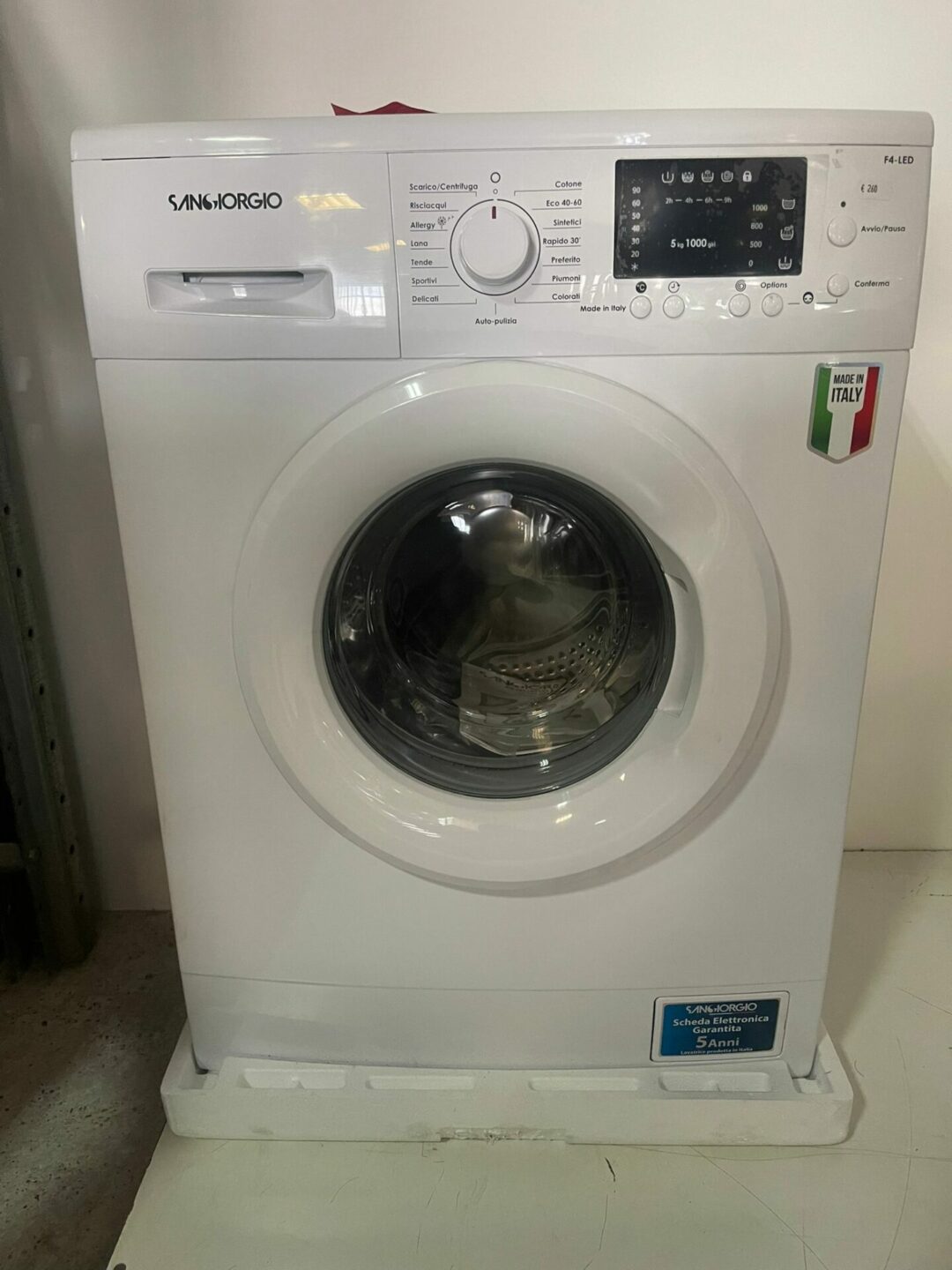 Lavatrice 5 kg San giorgio prodotto nuovo con 2 anni di garanzia f510l S 1635