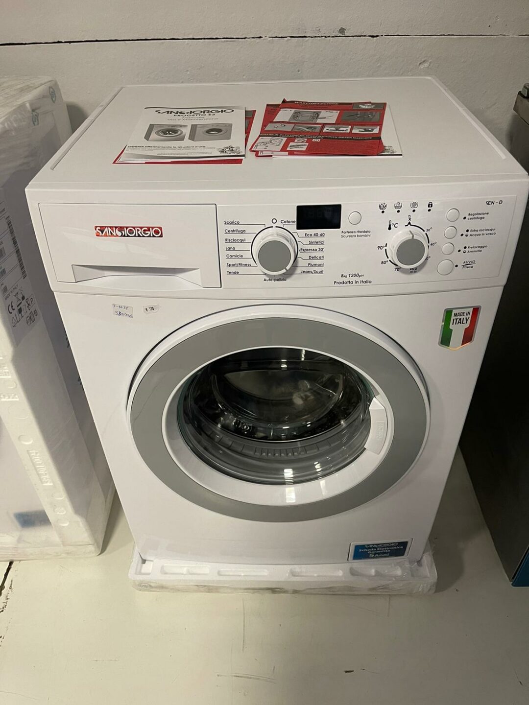 Lavatrice 8kg San giorgio prodotto nuovo con 2 anni di garanzia sens812d S 1638