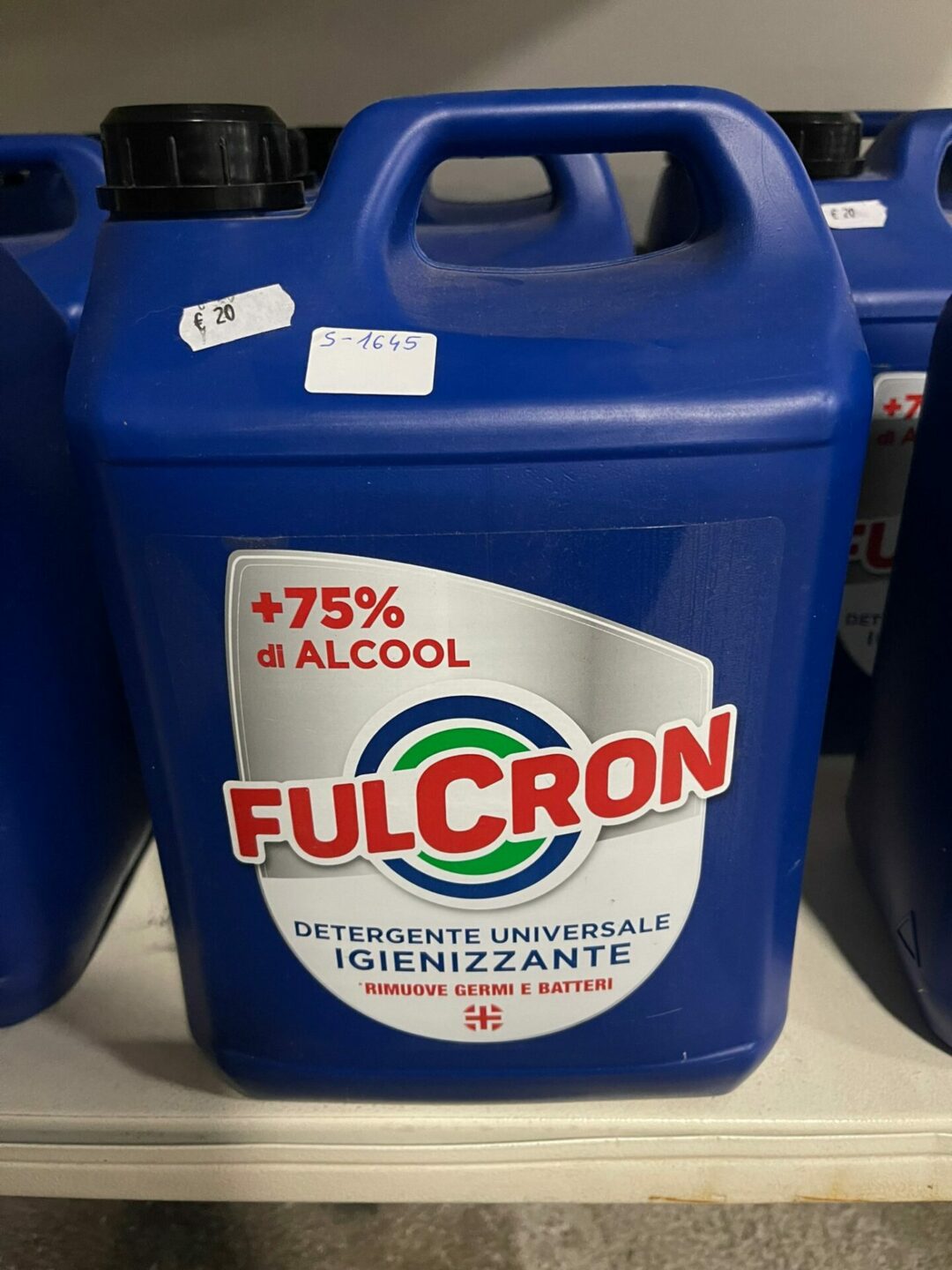 Fulcron detergente universale igienizzante arexons-rimuove germi e batteri-75% di alcool-5 litri S 1645