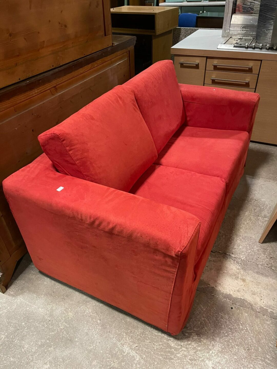 Divano 2 posti colore rosso S 1709