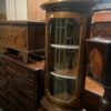 Mobile angoliera vintage con vetrina in legno massiccio S 1756