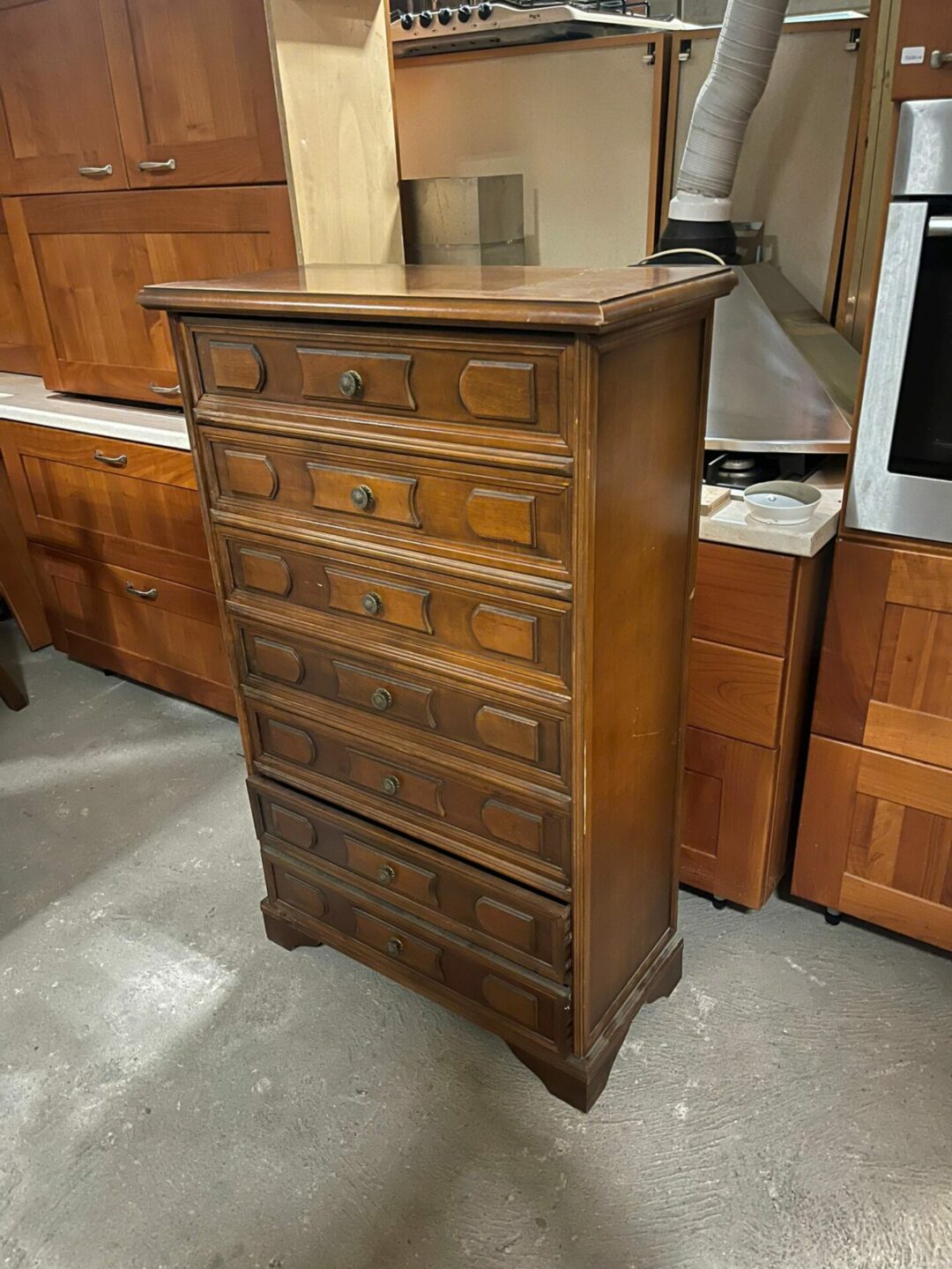 Cassettiera in legno massiccio con 7 cassetti S 1783 - immagine 2