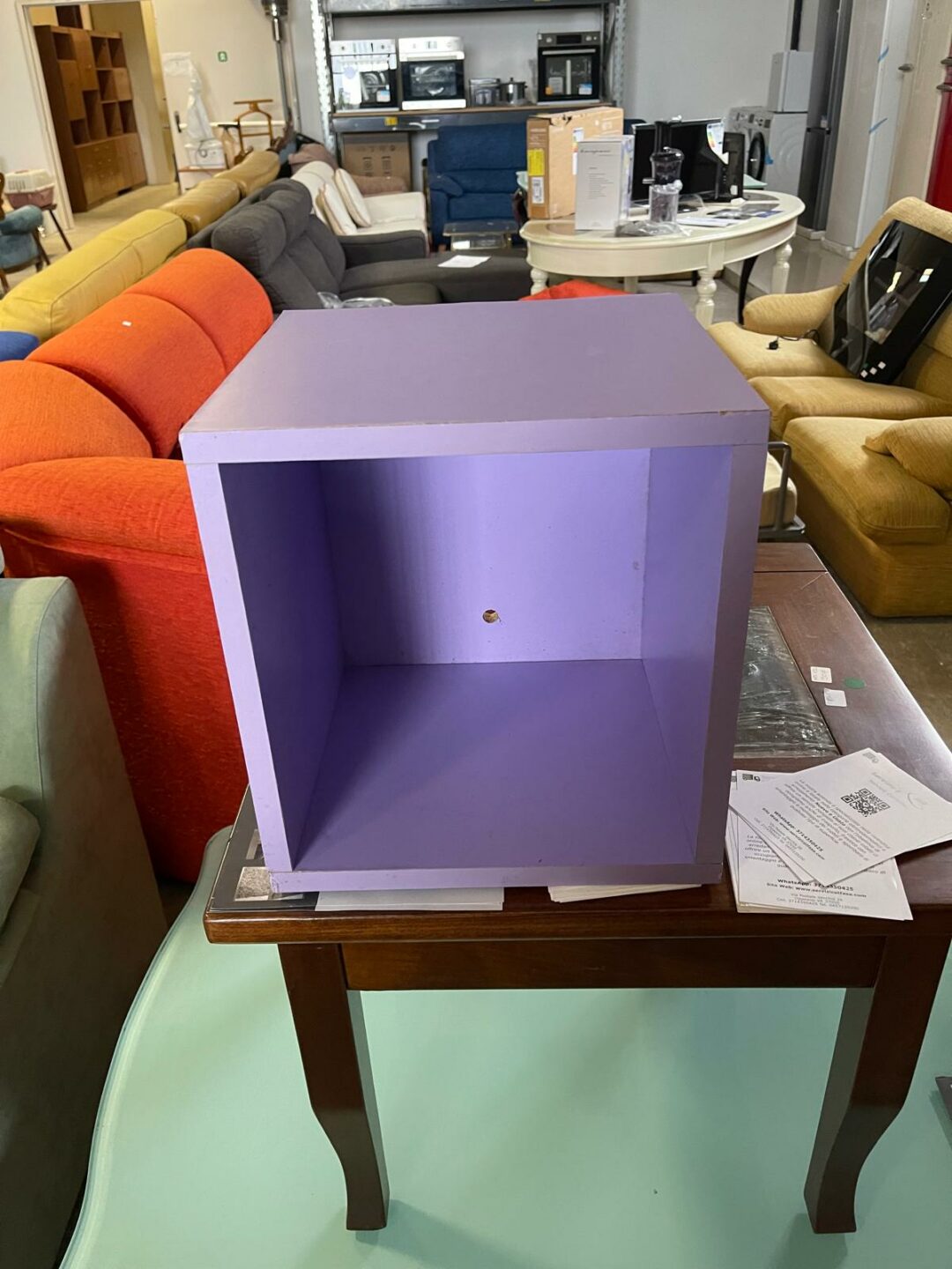 Mensola a cubo colore viola c.v. Art.145 S 1872