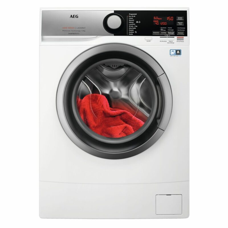 Lavatrice Slim Aeg 6 Kg Centrifuga 1151 giri Inverter Funzione Vapore - L6SE62S