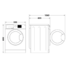 Asciugatrice Hotpoint Ariston 9 Kg Classe A+++ Inverter con Pompa di Calore - NTS M11 93 BLACK IT - immagine 5