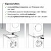 Kit Giunzione Bosch per montaggio a colonna con ripiano estraibile - WTZ11400 - immagine 4