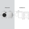 Lavatrice Lg 9 Kg Classe A 1400 giri Motore Inverter Funzione Vapore - F4R9009TPW - immagine 10