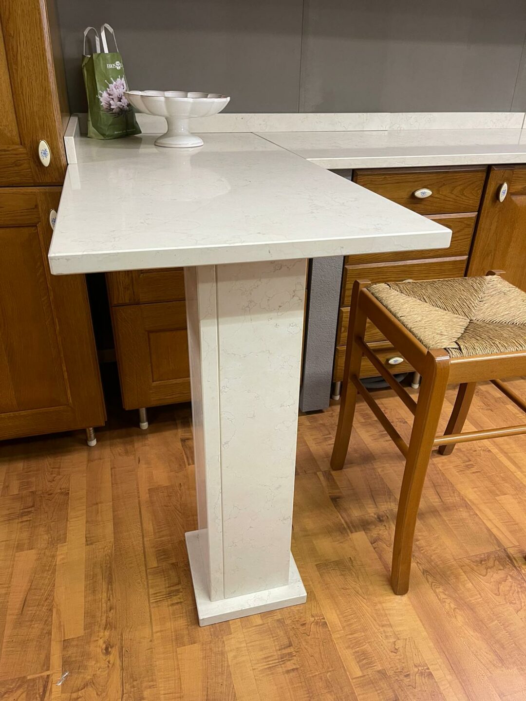Cucina lineara in legno con top in marmo completa di elettrodomestici S 2009 - immagine 5