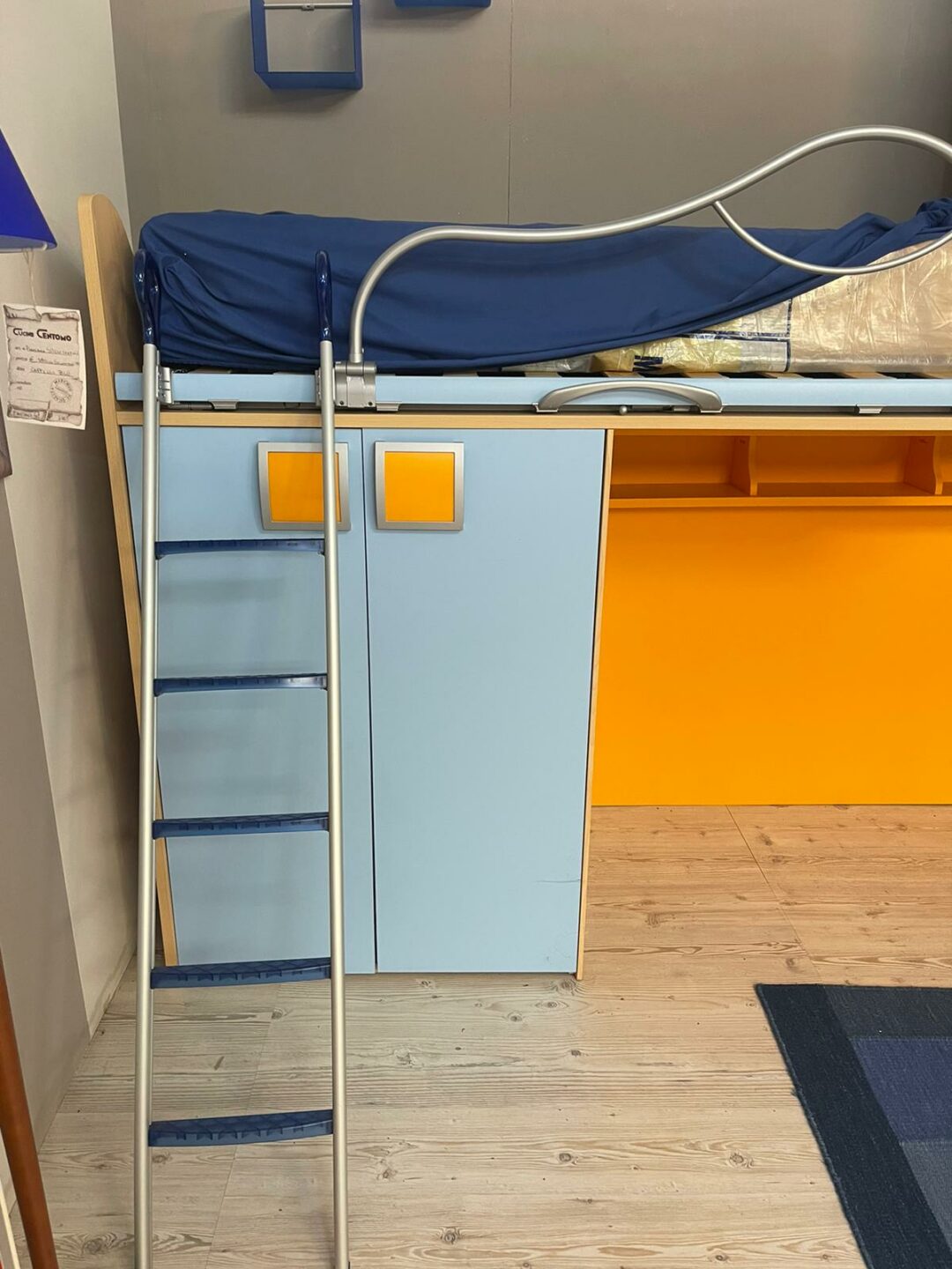 Cameretta a ponte per bambini con due posti letto S 2031 - immagine 2