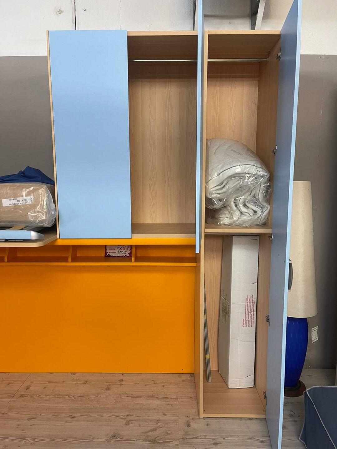 Cameretta a ponte per bambini con due posti letto S 2031 - immagine 4