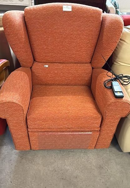 Poltrona elettrica nuova in tessuto Nuova da esposizione 2330/U