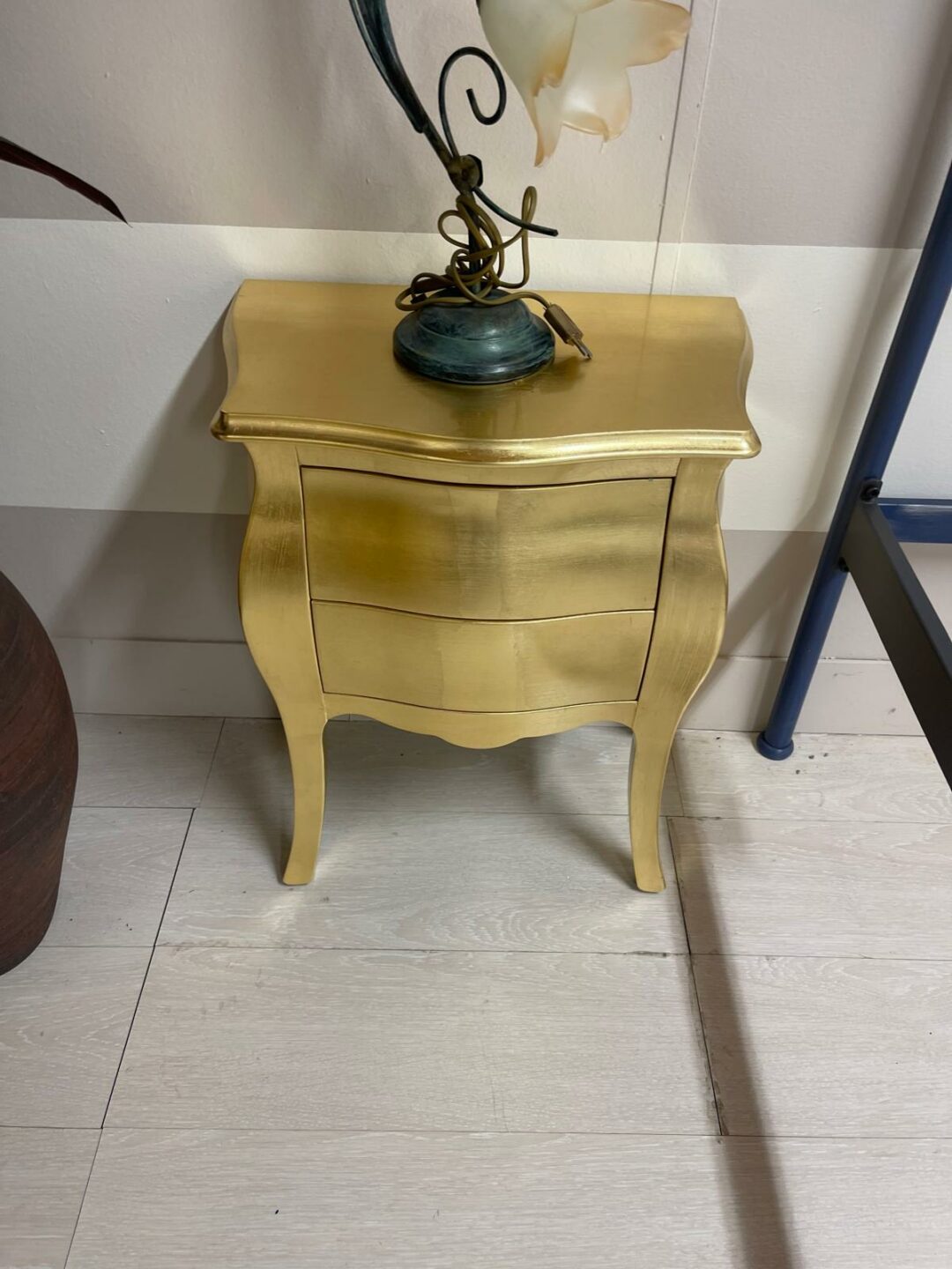 Set gruppo foglia oro comò e 2 comodini S 2060 - immagine 4
