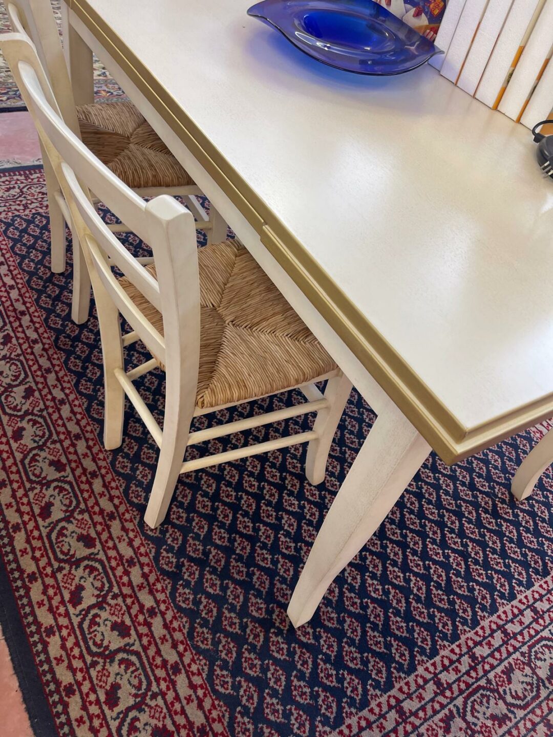 Sala completa collezione capri oro completa di cristalliera con tavolo e sedie S 2423 - immagine 4