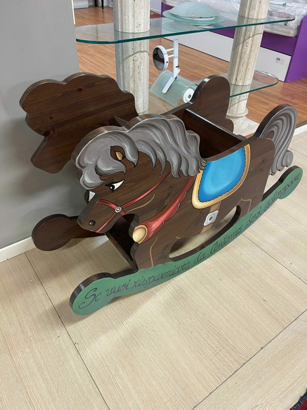Cavallo a dondolo in legno S 2017