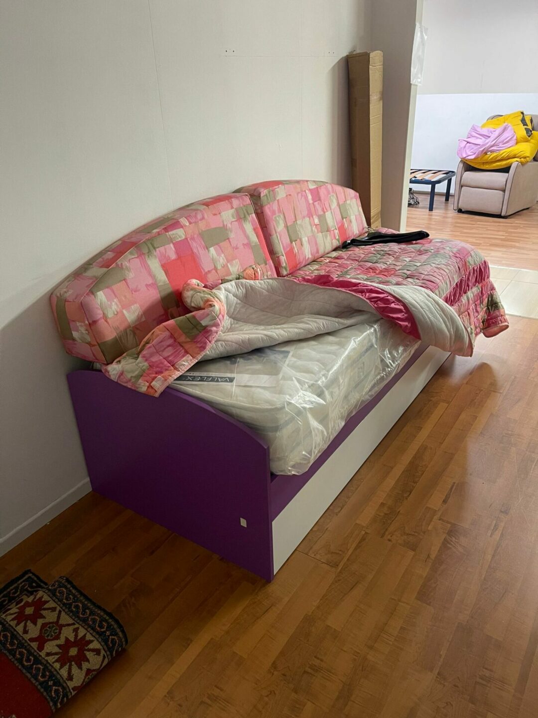 Letto singolo con secondo letto estraibile  (no materasso) S 2043 - immagine 2