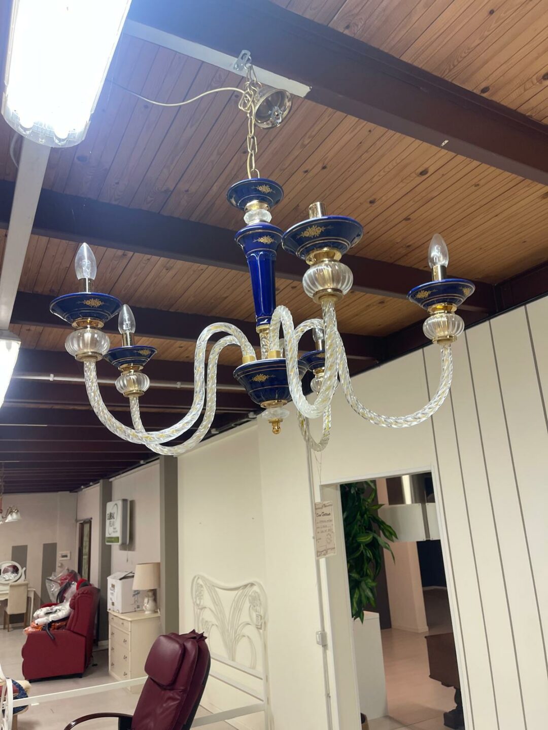 Lampadario con 2 lampadari da comodino S 2067