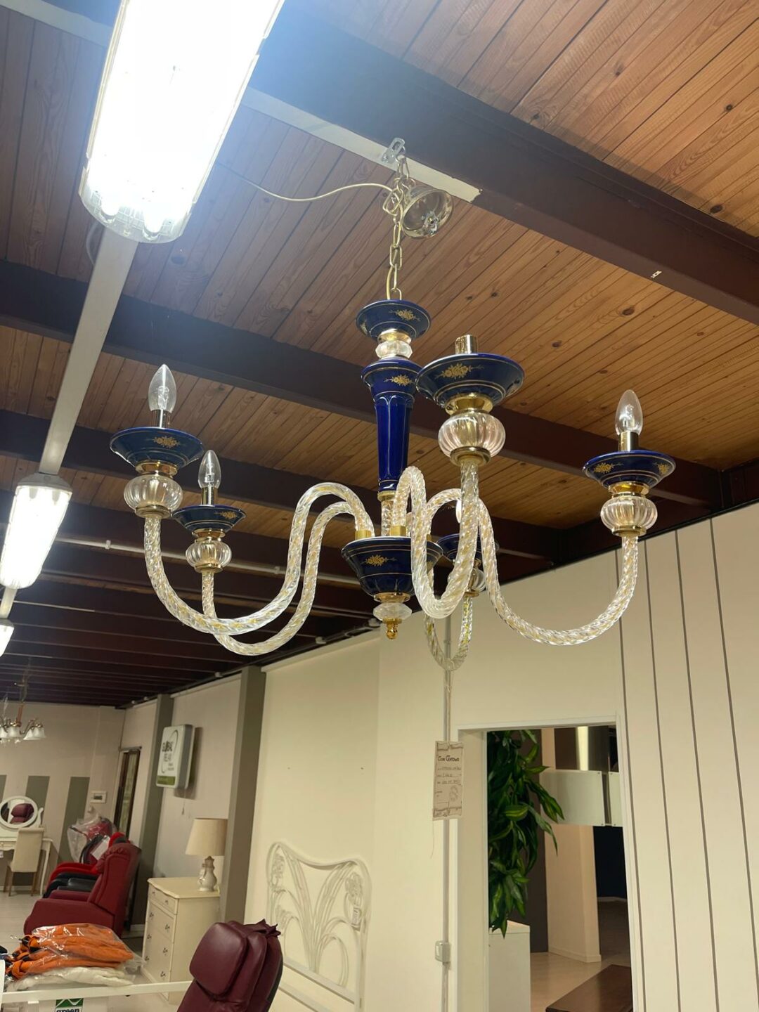 Lampadario con 2 lampadari da comodino S 2067 - immagine 2