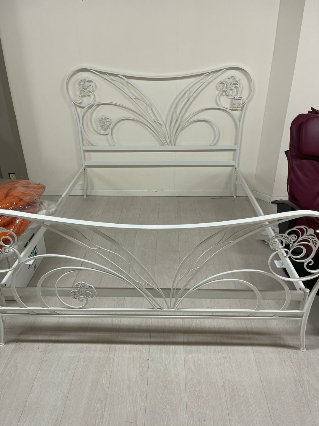 Letto in ferro battuto matrimoniale sabrina bianco S 2121