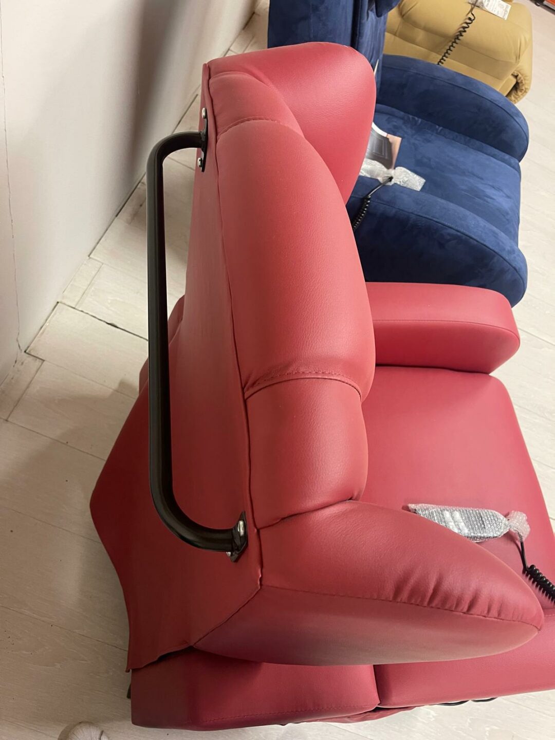 Poltrona relax genny ecopelle bordeaux S 2128 - immagine 3