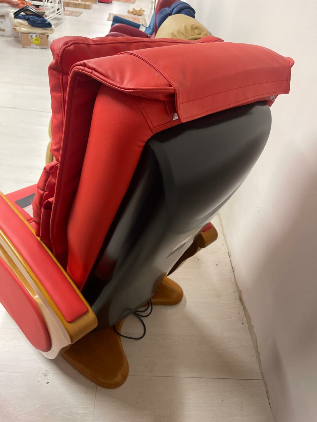 Poltrona Helios relax in ecopelle rosso S 2131 - immagine 3