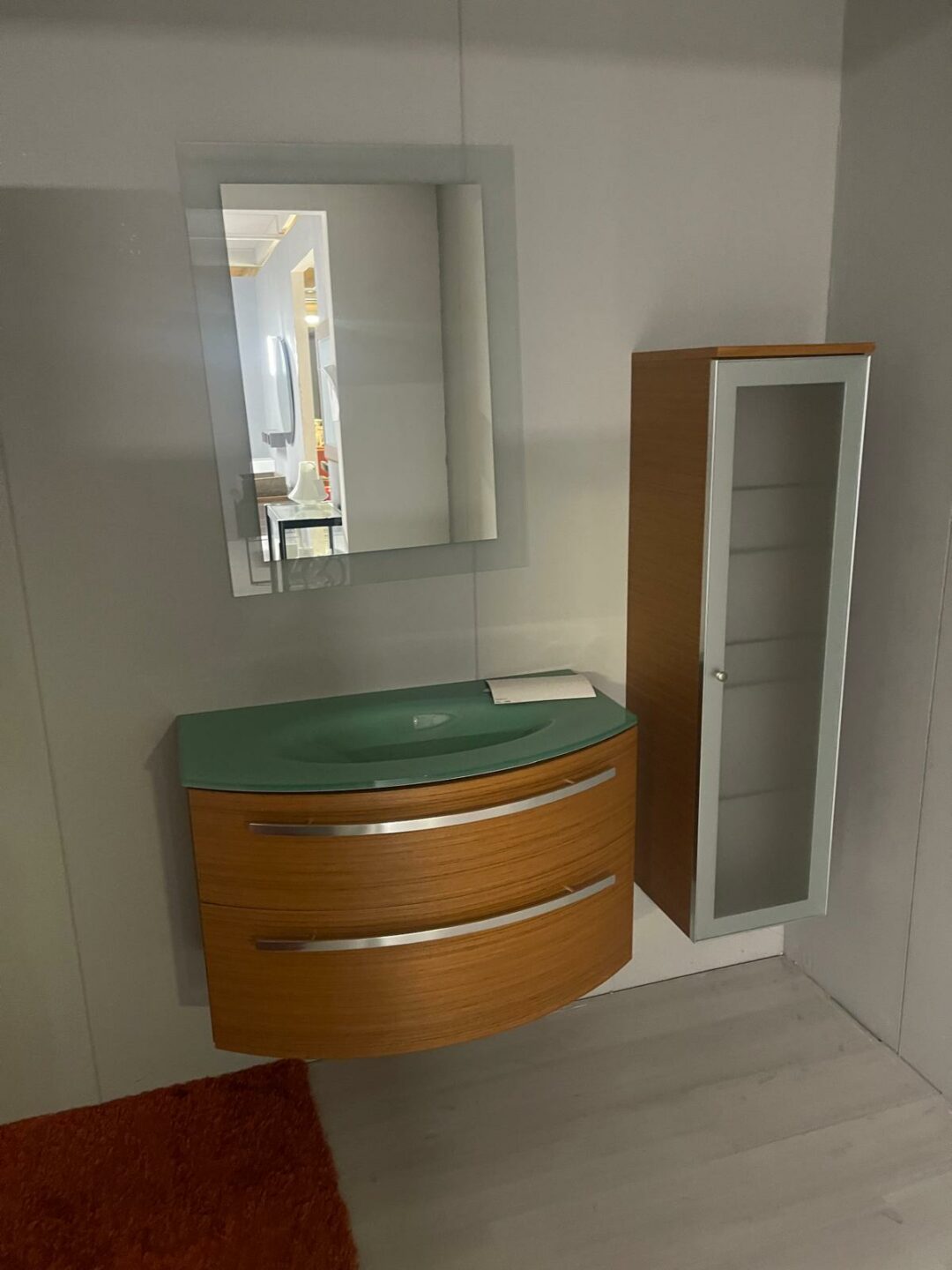 Mobile bagno composizione onda teak S 2190