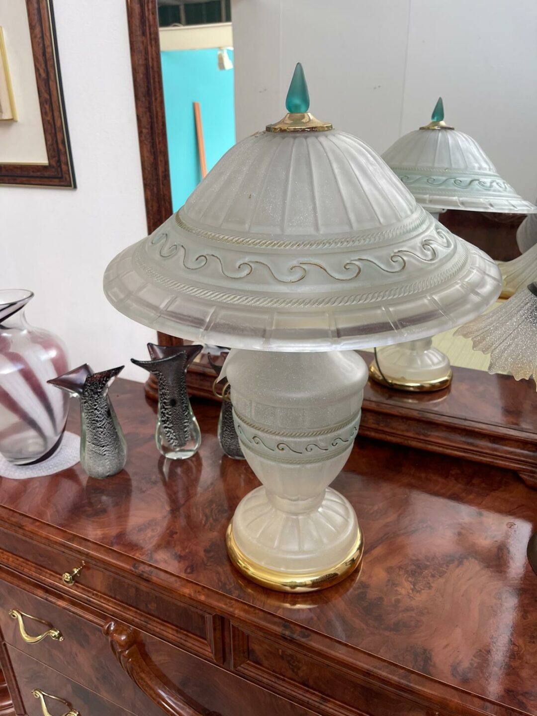 Lampada vetro verde S 2268 - immagine 2