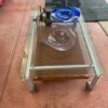 Tavolino basso in vetro con le ruote S 2273 - immagine 3
