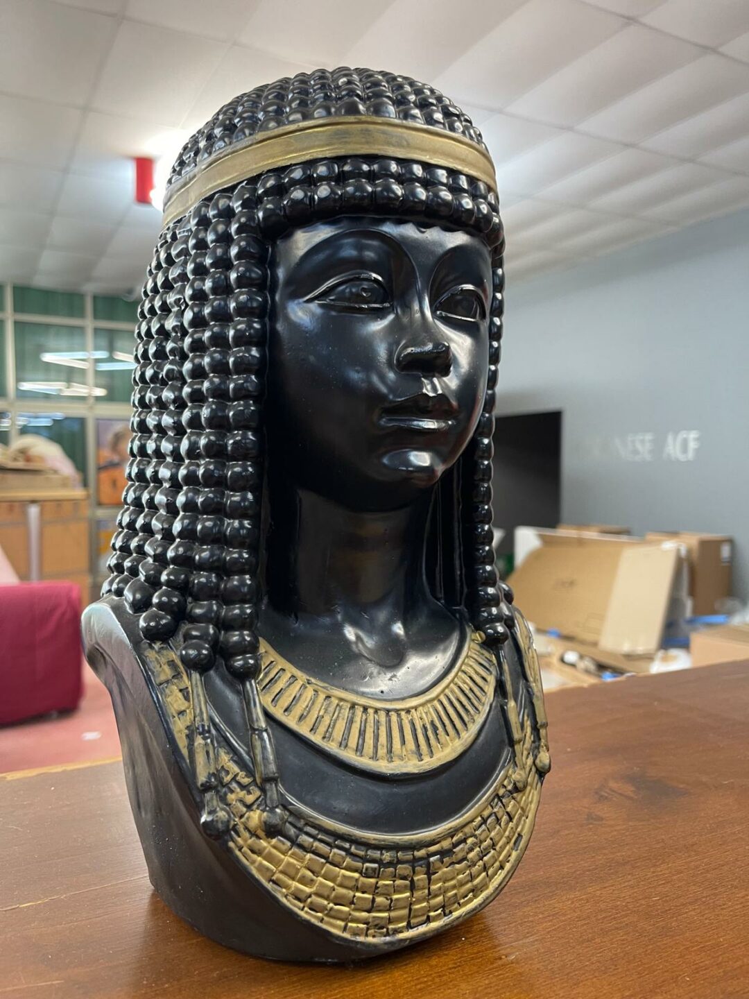 Busto di Cleopatra statua arredo interni resina S 2321