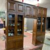 Parete attrezzata artigianale in legno S 2337
