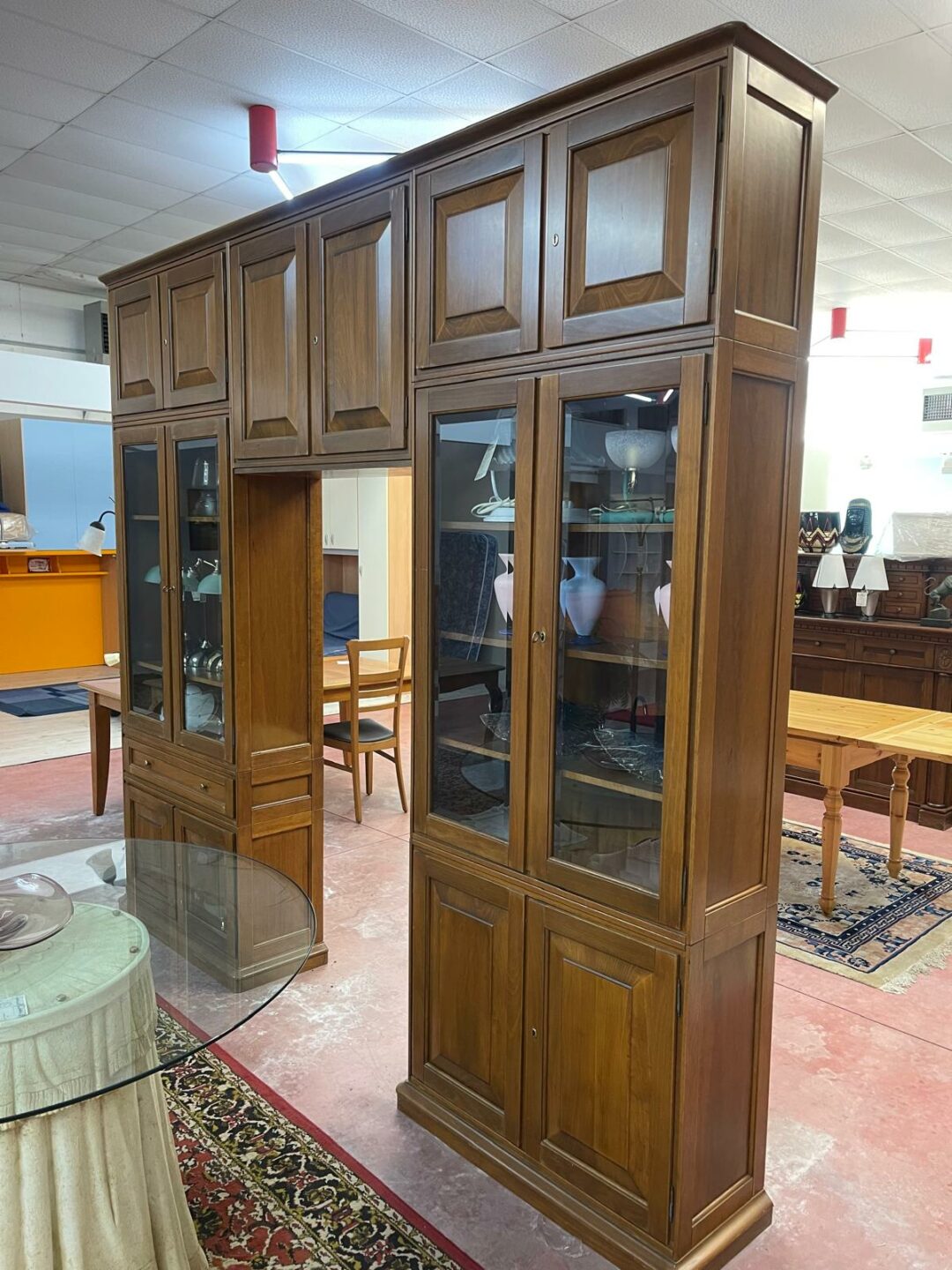Parete attrezzata artigianale in legno S 2337 - immagine 2