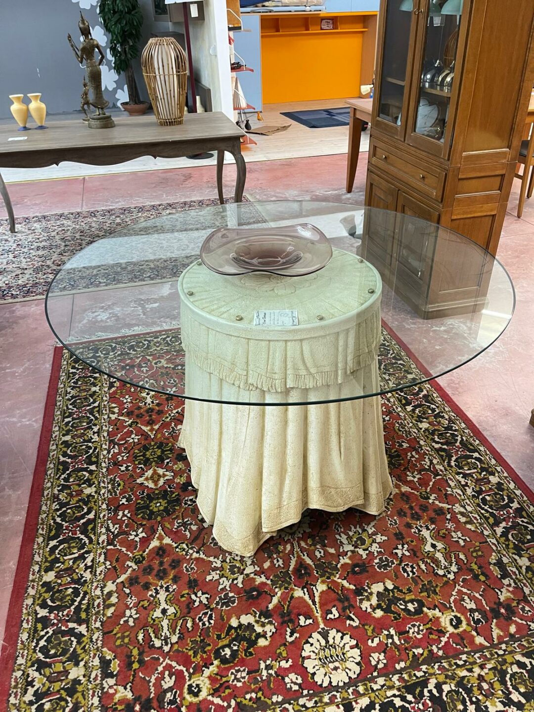 Tavolo in vetro doge rotondo S 2338