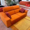 Divano 3 posti arancione S 2347