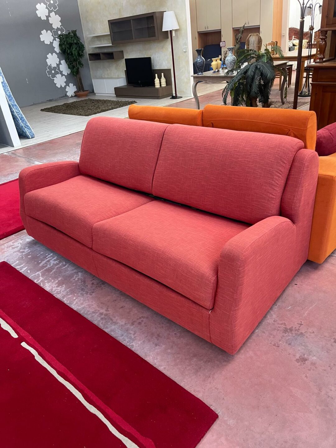 Divano letto rosa montecarlo S 2358